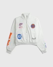 The Varsity Cropped Half Zip - Knicks at Dannijopro